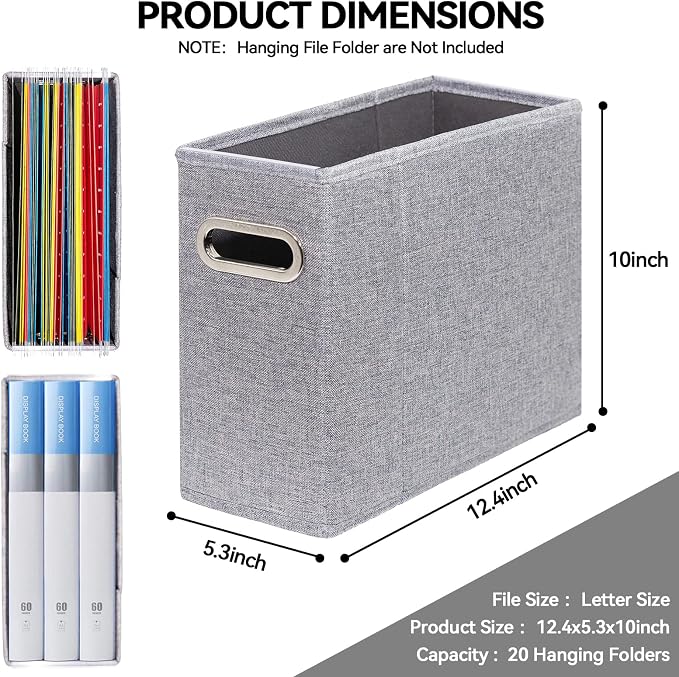 ComfortKeeper 2 Packs Letter Size File Organizer, File Folders Organizer - Image 2