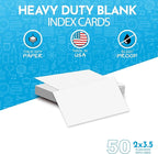Home Advantage 2x3.5 Blank Index Cards - Image 2