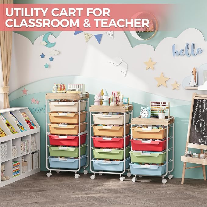 Rolling Storage Utility Cart - Image 9