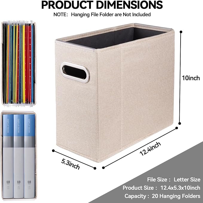 ComfortKeeper 4 Packs Letter Size File Organizer, File Folders Organizer - Image 2