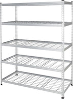 Amazon Basics 5 Shelf, High-Grade Aluminum, Adjustable, Shelving Unit by AmazonBasics