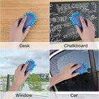 SITHON 4 Pieces Magnetic Microfiber Shag Whiteboard Eraser, Washable Microfiber - Image 5