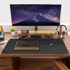 Auhoahsil Felt Desk Mat, Minimalist Large Mouse Pad XXL 35.5 x 15.7 in - Image 7