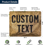 Custom Sign, Custom Street Sign, 11 Font Colors, 13 Font Styles, 4 Hole Options - Image 6