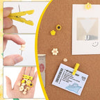 78 Pieces Push Pins Set Cute Thumb Tacks Decorative Flower Push Pins - Image 3