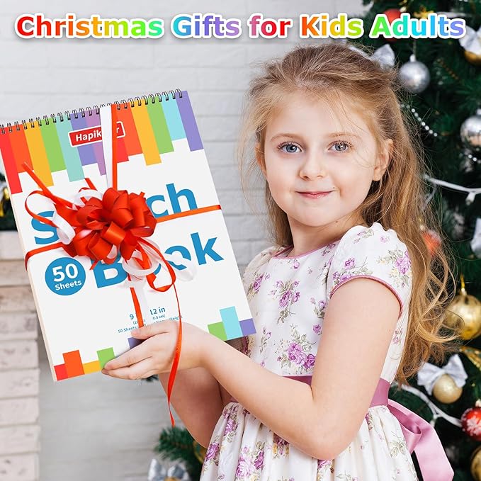 9" x 12" Sketch Book, Acid Free Artist Drawing Paper Pad - Image 6