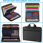 ENGPOW Accordion File Organizer, Fireproof Expanding File Folder - Image 4