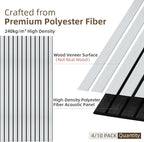 TO-TH Wood-Look Acoustic Panel, 4 Pack 47.2” x 23.6” Soundproof Wall Panels - Image 2