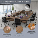 Folding Conference Table 4ft 5ft, Foldable Office Meeting Desk - Image 4