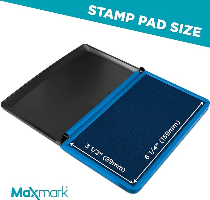 MaxMark Large Premium Blue Ink Stamp Pad - Image 3