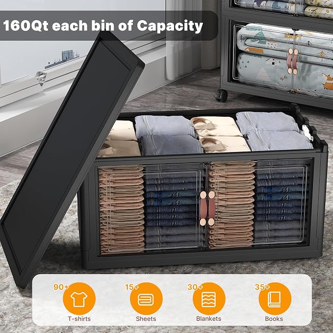 UAMFURI Extra Large Stackable Storage Bins - Image 6