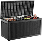EasyUp 320 Gallon Deck Boxes Waterproof, Outdoor Large Storage Boxes by EASYUP