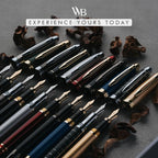 Wordsworth & Black Majesti Fountain Pen -, Luxury Case, Chrome Finish, Iridium - Image 6