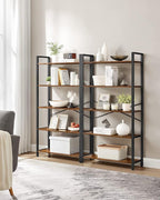 VASAGLE 5-Tier Bookshelf, Bookcase - Image 2