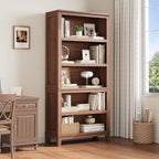 IDEALHOUSE 71" Farmhouse Bookshelf w/Adjustable Shelves & 31.5 in Whidth by IDEALHOUSE