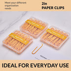 NEEWAY Colorful Large Paper Clips, 2 Inch Jumbo Paper Clips, 3 Pack of 50 - Image 6