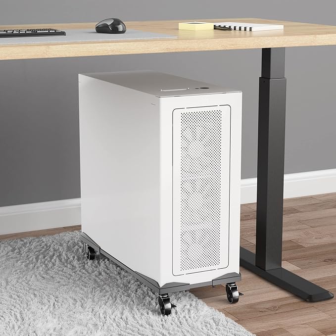 Bytesium PC Tower Stand – Metal Frame – Adjustable Width and Length – 4 Locking - Image 5
