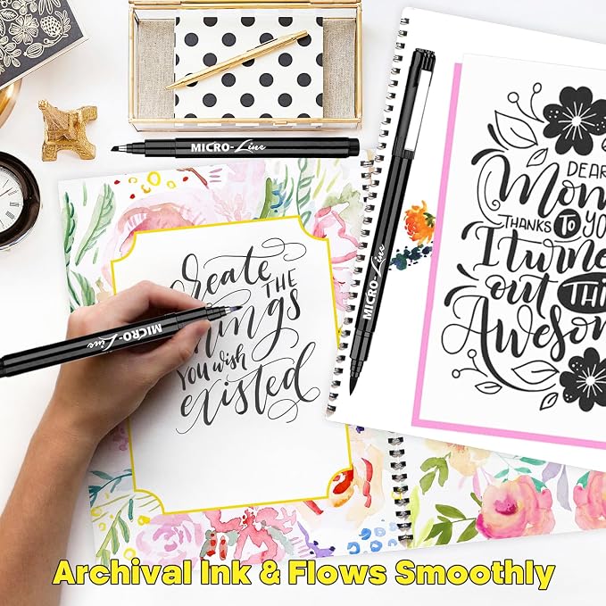 Dyvicl Hand Lettering Pens, Calligraphy Brush Pens Art Markers - Image 5