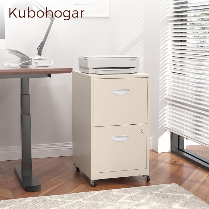 Kubohogar 2 Drawer Mobile File Cabinet - Image 2