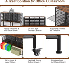 EasyPAG Rolling File Cart with 24 Slot Mail Organizer, Under Desk Storage with - Image 4