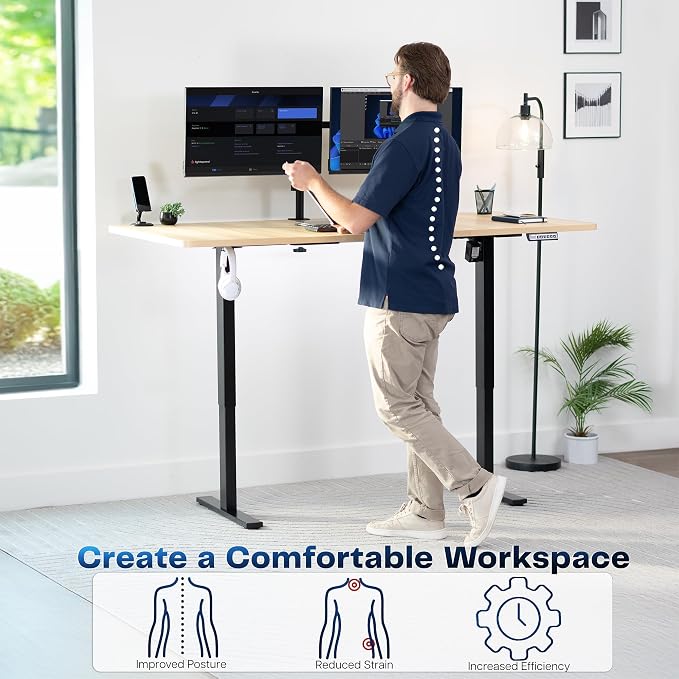 VIVO Electric 71 x 36 in Standing Desk, Memory Height Adjustment, 1B Series - Image 4