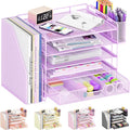 OPNICE Desk Organizer, 5-Tier Paper File Organizer by OPNICE