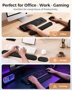 Wrist Rest Set for Keyboard and Mouse, Ergonomic Wrist Support - Image 6