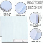 1 Pack 50 Sheets 8.5" x 11" Isometric Graph Paper Pad Landscape - Image 4