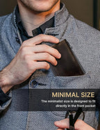 typecase Mens Wallet Card Holder: Pop Up Aluminum Case, Full Grain Leather - Image 7