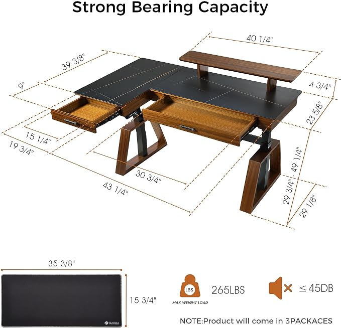 EUREKA ERGONOMIC Electric Standing Desk - Image 3
