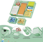 Marbrasse 3 Packs Desk Drawer Organizers, Metal Mesh Dividers - Image 4
