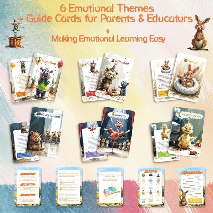 Emotion Cards for Kids – 50 Laminated Feelings & Calm-Down Cards for Classroom - Image 4
