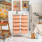 GOFLAME 10-Drawer Rolling Storage Cart, Art Craft Storage Organizer on Wheels - Image 2