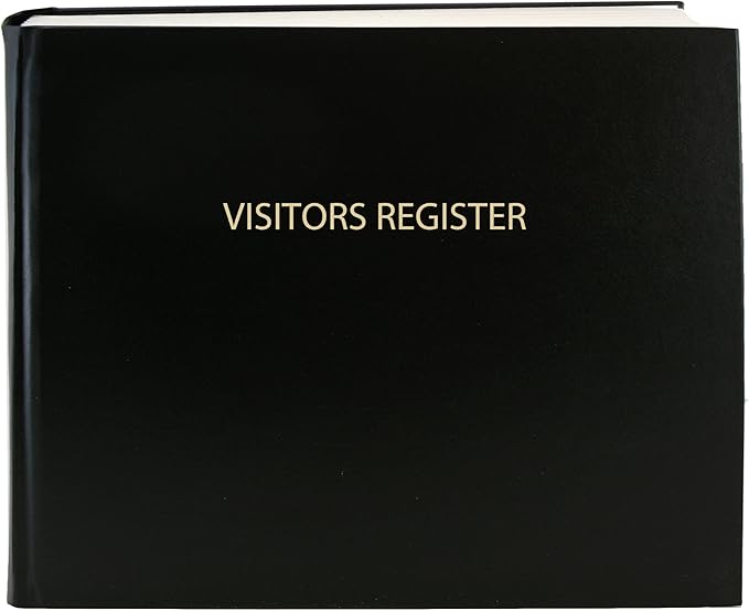 BookFactory Visitor Log Book Visitors Register Sign-in Book by BookFactory