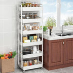 Sywhitta 6-Tier Plastic Rolling Utility Cart - Image 3