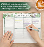 104 Pgs Weekly To Do List Notepad, 52 Duplex-Printed Undated Sheets 100 - Image 4