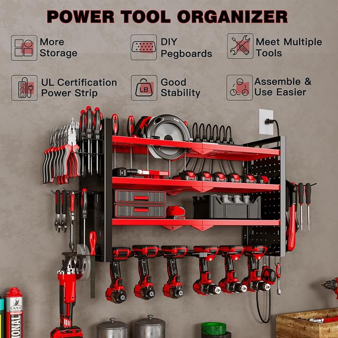 NattyDot Power Tool Organizer Wall Mount - Image 4