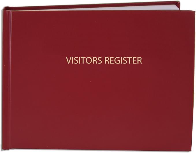 BookFactory Visitor Log Book/Visitors Register Sign-in Logbook by BookFactory