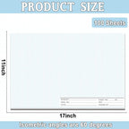 2 Pack 100 Sheets 11" x 17" Isometric Graph Paper Pad Landscape - Image 2