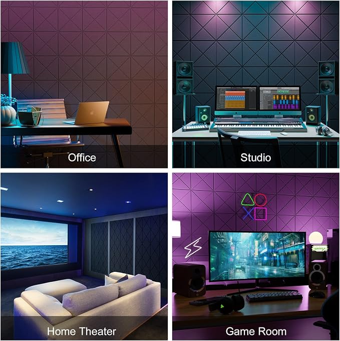 Sonicism 12 Pack X-Lined Acoustic Panels - Image 6