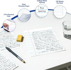 Kaisa3 Pack Notebook Paper College Ruled 3-Hole Punched Loose Leaf Paper 8x10.5 - Image 4