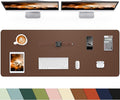 CEBOWA Desk mat Large, Leather Desk Pad Protector, Office Desk Mat, Mouse Pad by cebowa