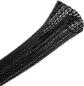 CrocSee 10ft - 1.25 inch Braided Cable Management Sleeve Cord Protector - by CrocSee
