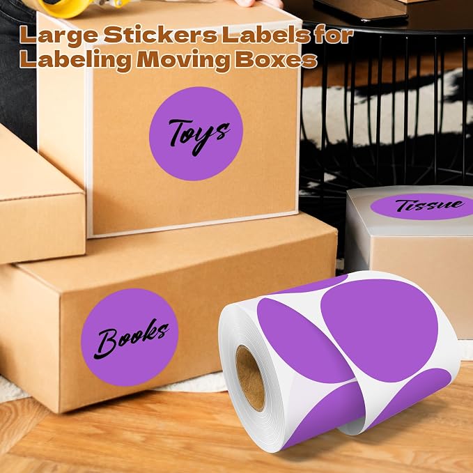 3 Inch Round Color Coding Labels - Image 5