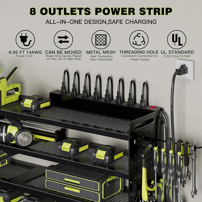 NattyDot Power Tool Organizer Wall Mount - Image 4