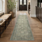 GENIMO Runner Rug 2x12 Non Slip Machine Washable Hallway Runner Rug, Low Pile - Image 2