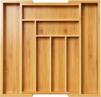 Pipishell Bamboo Expandable Drawer Organizer by Pipishell