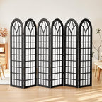 Aletheiawu Room Divider and Folding Privacy Screen, 6 Panel Japanese Shoji by Aletheiawu