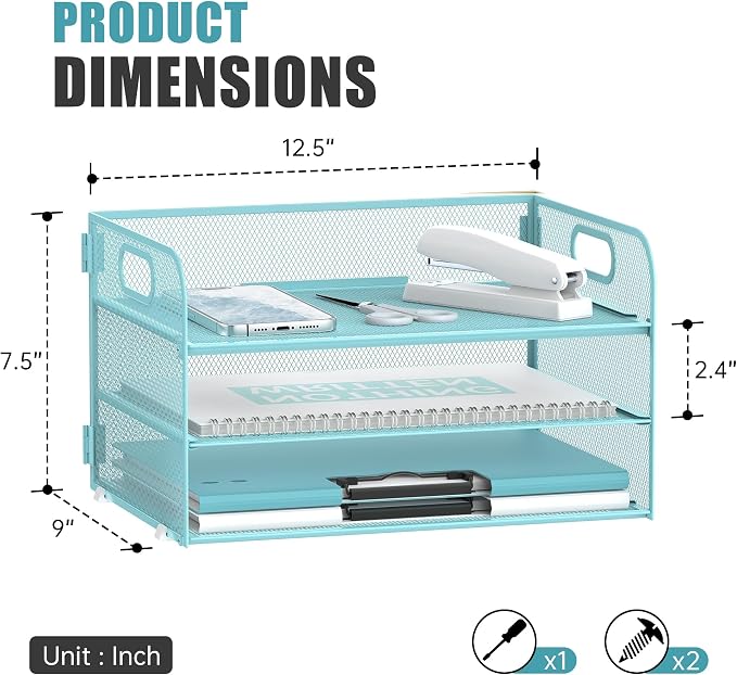 Daltack 3-Tier Paper Organizer - Image 3