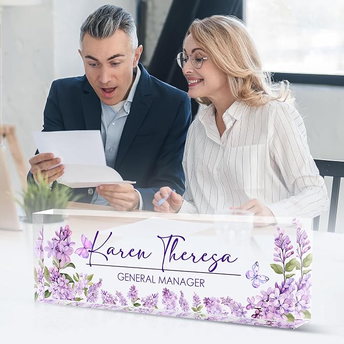 Custom Office Name Plate for Desk, Desk Name Plate Personalized, Personalized - Image 5